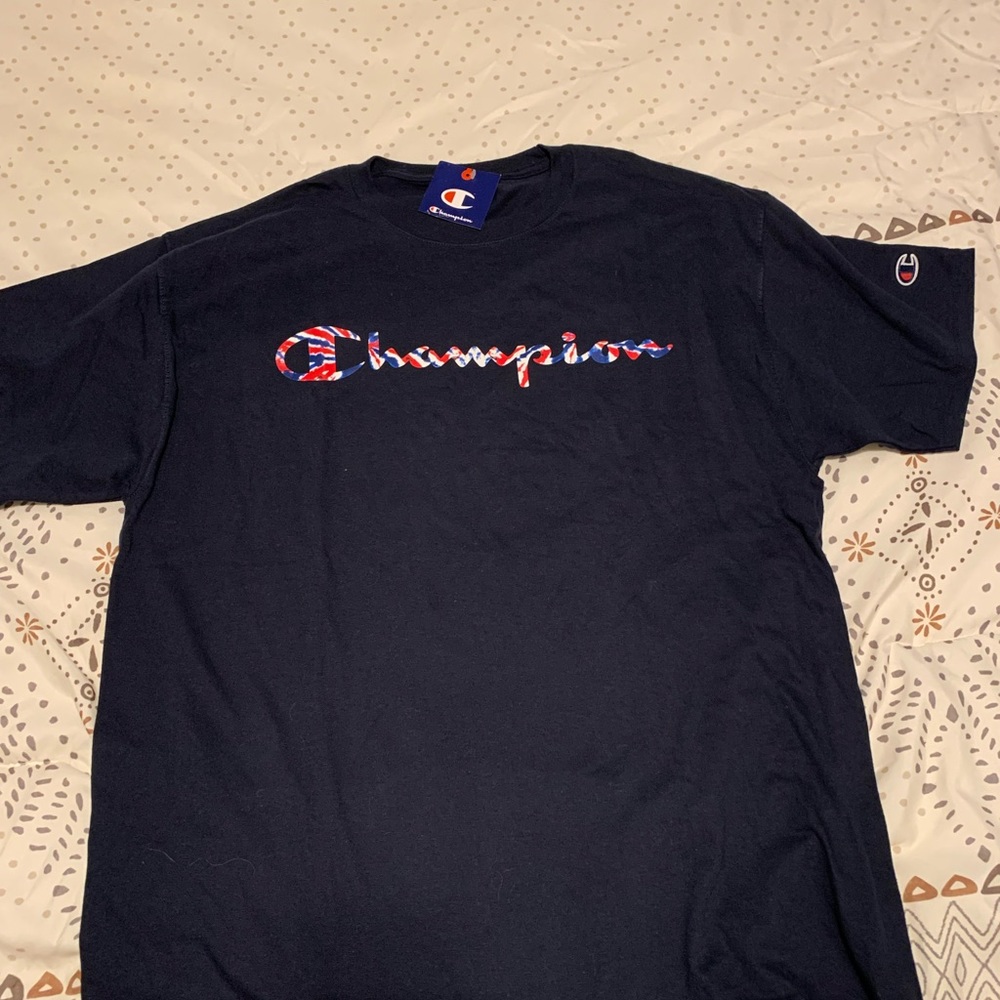 Mens navy champion tee new
